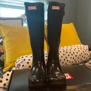 Excellent condition Hunter High Gloss Boots